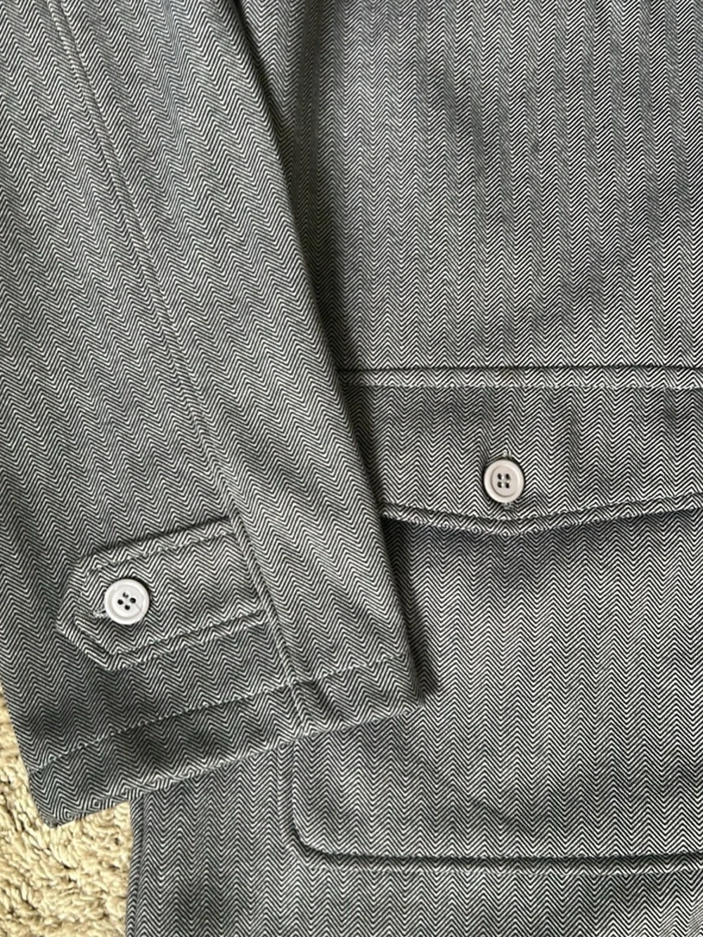 Eton Charcoal Gray Military Field Jacket